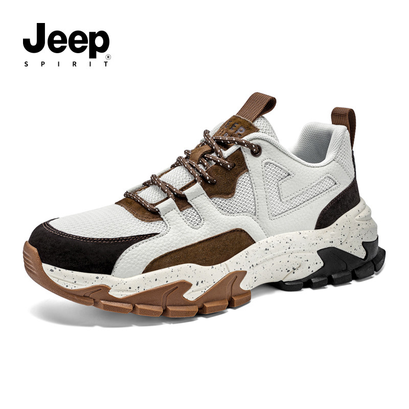 jeepspirit男鞋运动休闲鞋男2026春季新款男士百搭户外老爹鞋子男,流行男鞋,老爹鞋,淘宝优惠券,粉丝福利购,淘宝优惠卷