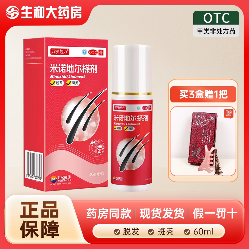 [万汉靓力]米诺地尔搽剂2%*60ml*1瓶/盒
