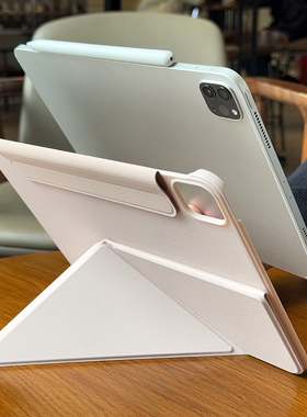 包边磁吸双面夹适用小米8平板pad7保护壳防弯6spro12.4防摔k折无笔槽Ultra带搭扣新款11旋转一体式支架保护套