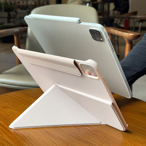 包边磁吸双面夹适用小米8平板pad7保护壳防弯6spro12.4防摔k折无笔槽Ultra带搭扣新款11旋转一体式支架保护套