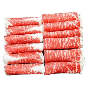 澳洲雪花肥牛卷M9+谷饲和牛肉原切大米龙火锅寿喜锅家庭烤肉食材