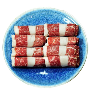 肥牛卷原切谷饲和牛m8整块寿喜锅火锅烤肉食材m7雪花牛肉片盒装