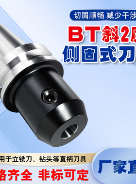 BT50-SLB06/8/10/12/16/20/25/32/40斜2度侧固式刀柄U钻立铣刀杆