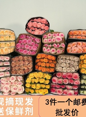 玫瑰花鲜花云南直发花材斗南基地直供家用水养百合向日葵鲜切插花