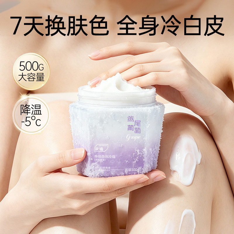 果酸身体乳夏日清爽美白保湿去鸡皮24小时香体烟酰胺润肤乳冷霜女
