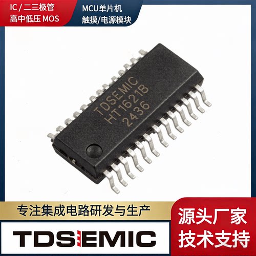 TDSEMICHT1621B-SSOP28LCD芯片