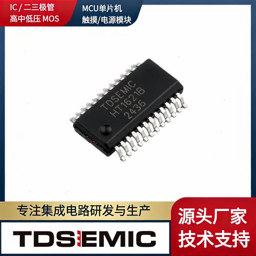 TDSEMICHT1621B-SSOP24LCD芯片