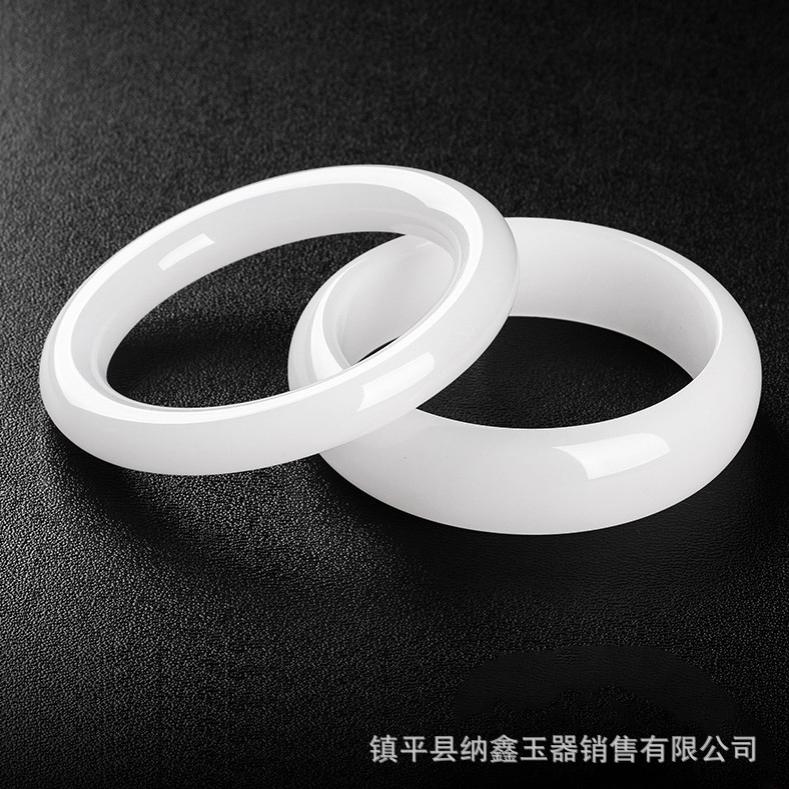 和田玉白玉手镯羊脂级真品