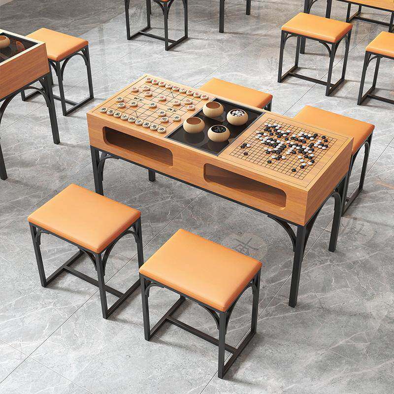 中国象棋桌家用休闲围棋桌凳教育棋艺辅助成套桌椅培训棋牌桌定制