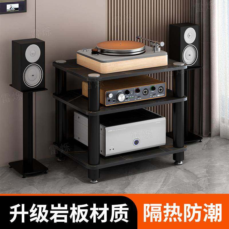 岩板音响设备柜功放机柜专业音响柜桌面音响支架减震器材架kt机柜