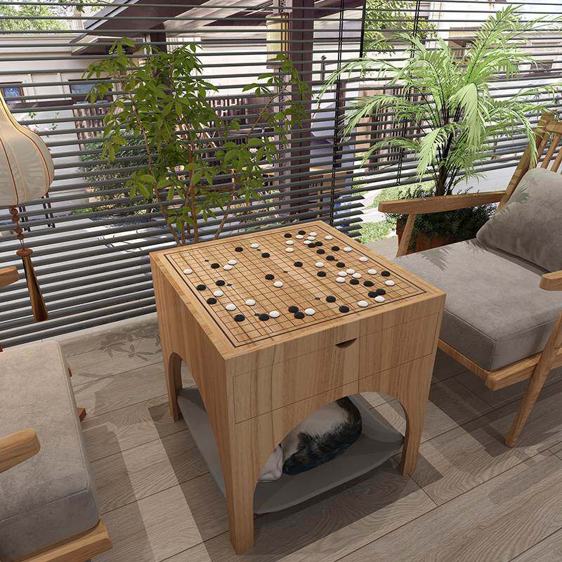 围棋桌象棋桌两用五子棋桌子棋盘桌椅组合沙发椅三件套猫窝一体