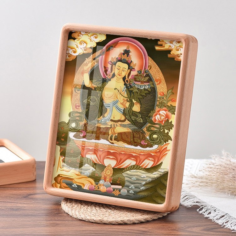 唐卡文殊菩萨金刚挂画玄关