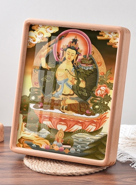 唐卡文殊菩萨金刚挂画玄关