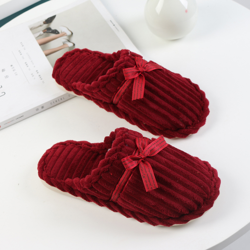 毛毛棉拖鞋儿童家用一家三口女孩