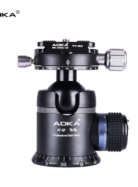 AOKA奥咔KQ三脚架球形云台微单反相机双全景微距铝合金独脚架通用