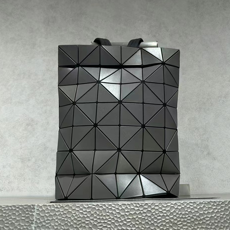 日本BAOBAO菱格书包背包双肩包9月新款6x7格BLOCKY三角大容量情侣