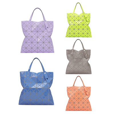 日本BAOBAO 3月新LUCENT6×6六格菱格几何菱形格子单肩手提托特包