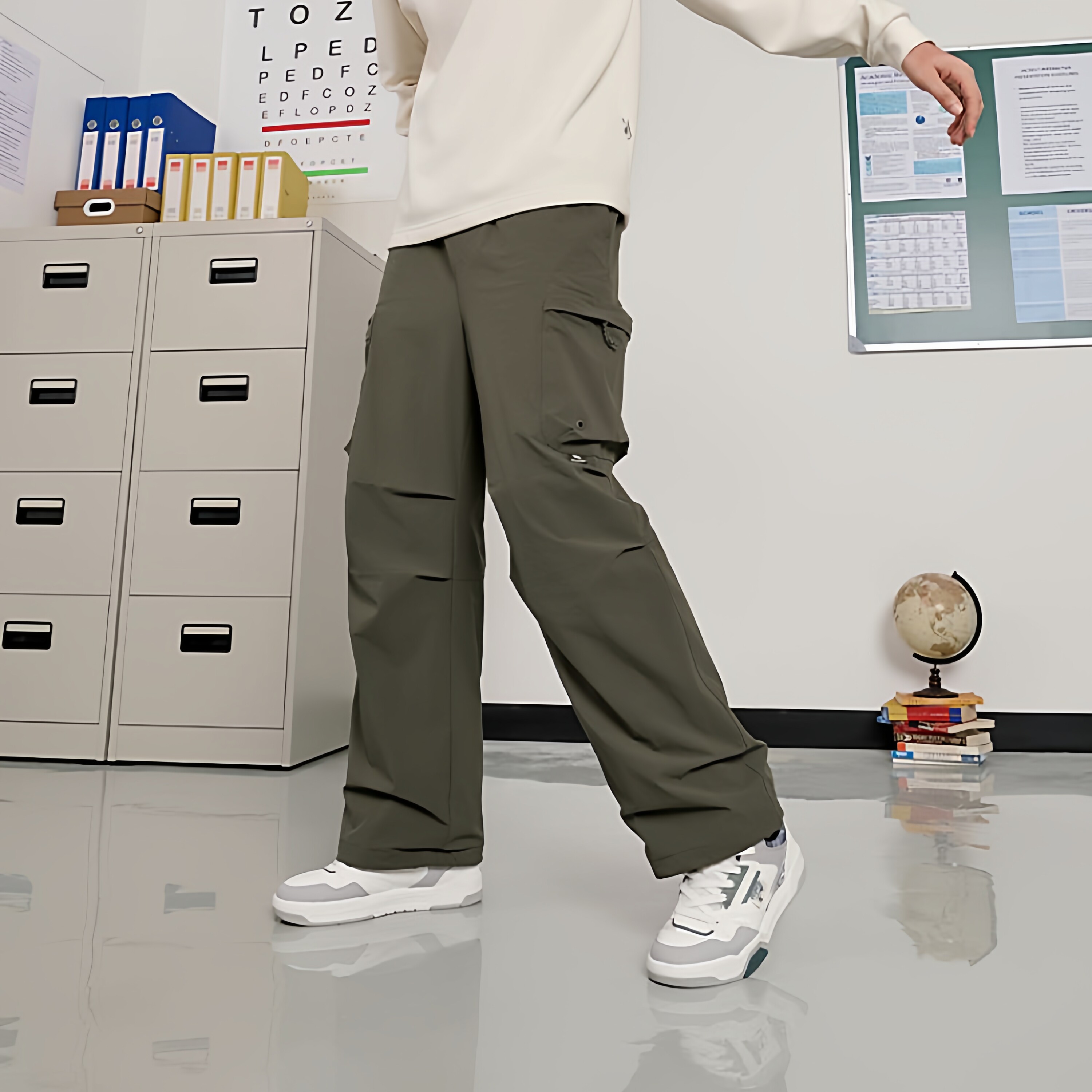 乔丹男梭织长裤2025年冬新款加绒运动休闲裤商场同款QDLYK3254259