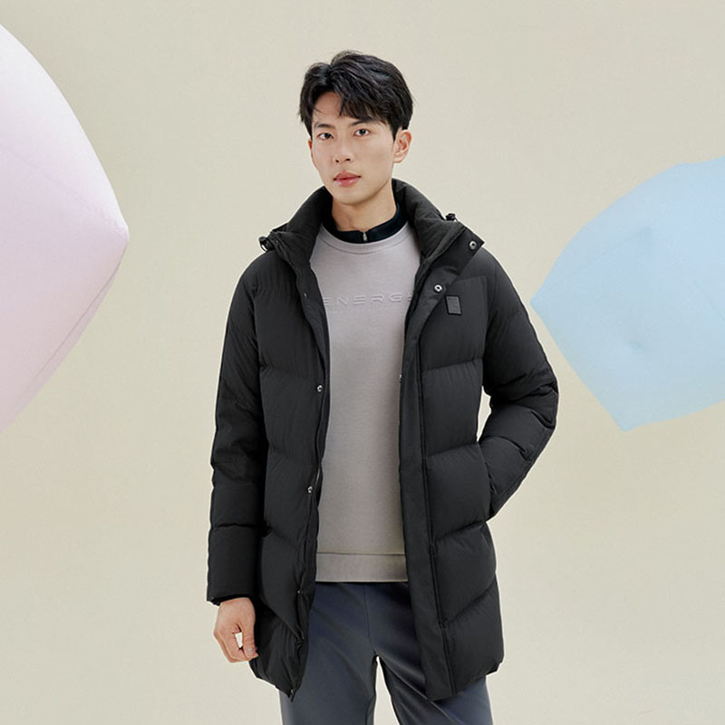 乔丹梭织中长羽绒服2025年冬季新款运动休闲商场同款QDEGM3254119
