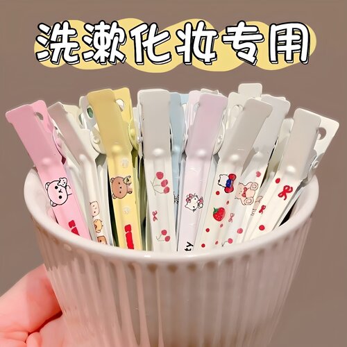可爱猫咪无痕鸭嘴刘海夹一字夹