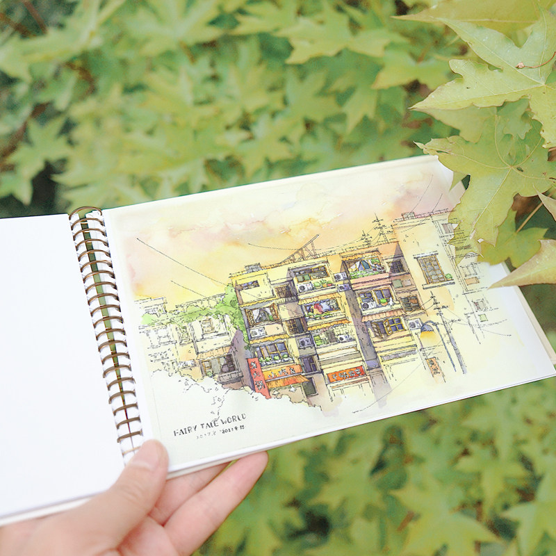 不透明水彩写生专用本 飞乐鸟 16k32k水彩水粉绘画手绘专用235g