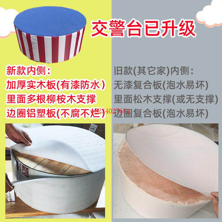 幼儿园交警台电子红绿灯斑马线加油站模拟教学户外玩具交通标志牌