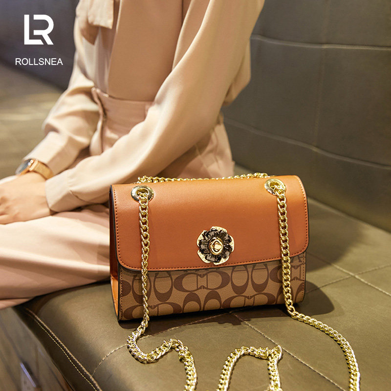 ROLLSNEA/劳斯尼亚ROLLSNEA2020新款小CK网红山茶花链条斜挎包