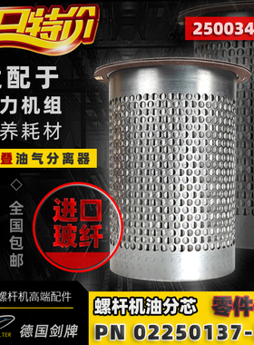 寿力空压机AS18/22/WS3008油气分离器芯02250137-895/250034-114