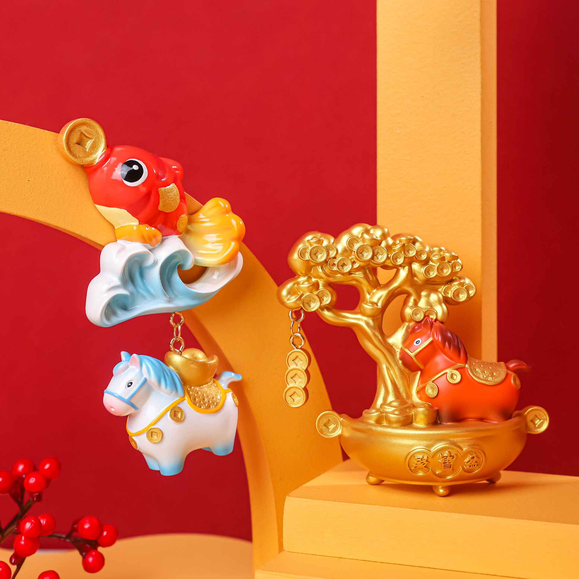 小马福福创意冰箱贴生肖马年礼物树脂工艺品景区礼品新年好物,节庆用品/礼品,文化创意冰箱贴,淘宝优惠券,粉丝福利购,淘宝优惠卷