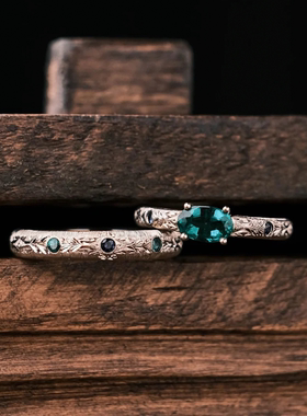 OBD原创925银培育钻戒指情侣对戒