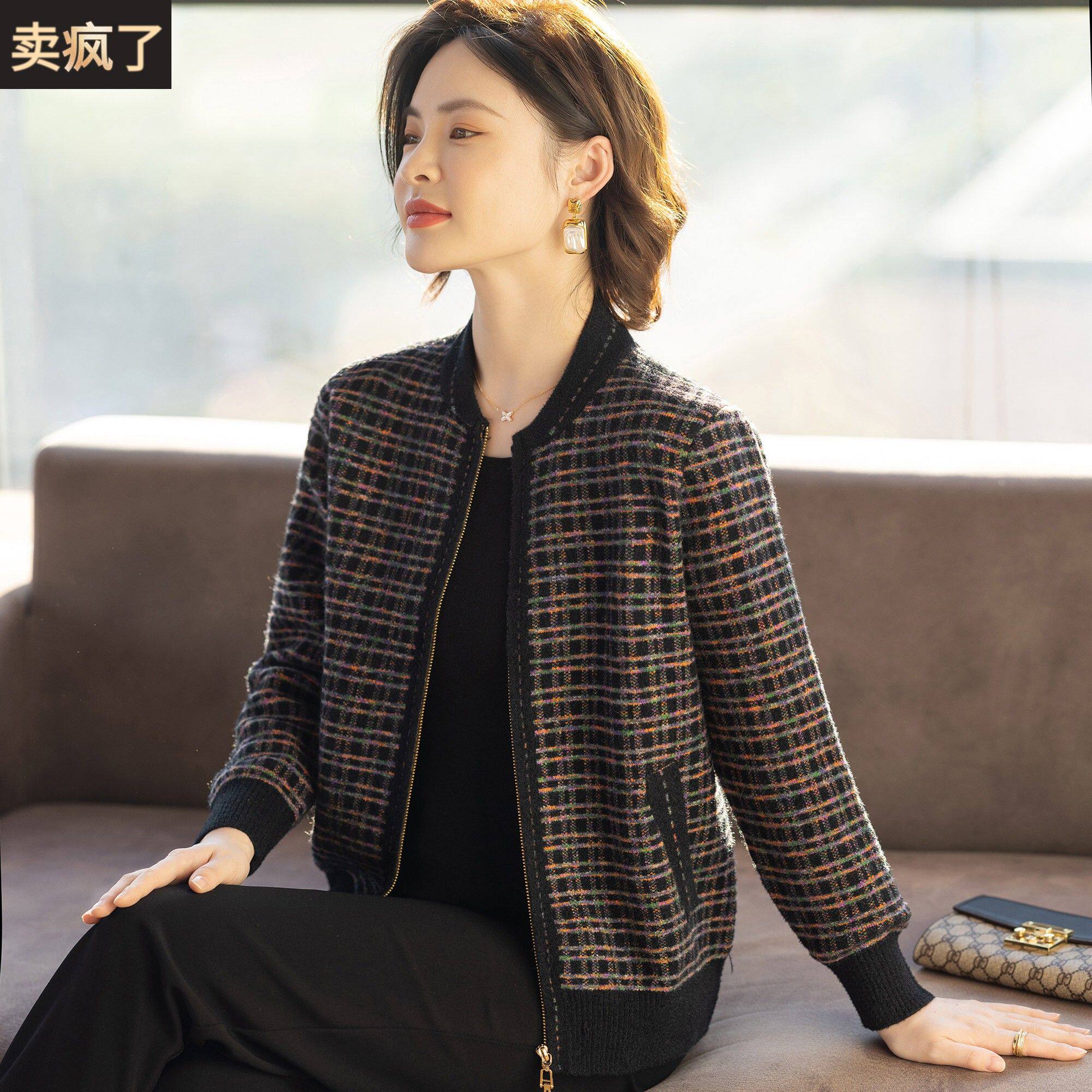 中老年妈妈春装洋气外套50多岁2026新款休闲夹克中年女春秋上衣服