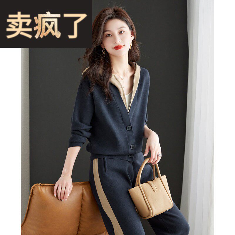 休闲 运动套装女2025新款高级感时尚洋派小个子卫衣春秋连帽两件