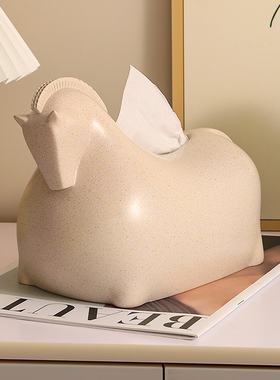 高颜值轻奢风纸巾盒客厅餐巾纸盒卫生纸盒家用茶几装饰摆饰创意礼