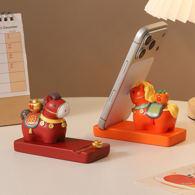 马年手机支架招财装饰品新年礼物