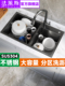 法派斯厨房sus304不锈钢水槽家用双槽洗手盆手工加厚水池洗碗槽