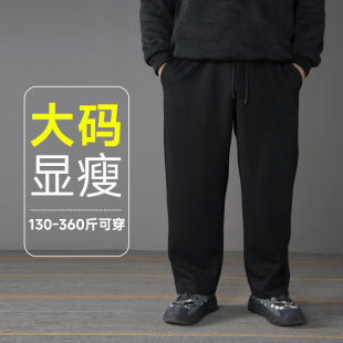 子加肥加大直筒裤 裤 男款 休闲长裤 显瘦春秋 大码 男宽松肥胖男裤 男装
