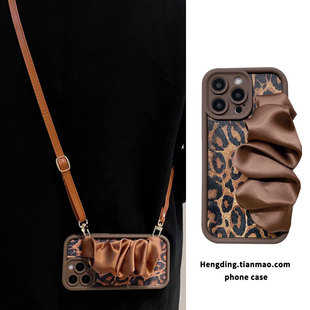 11防摔10R软9R女 PLUS个性 高级感豹纹弹力丝巾手腕带适用一加13手机壳ACE3PRO斜挎链ACE2背带绳一加12时尚 ONE