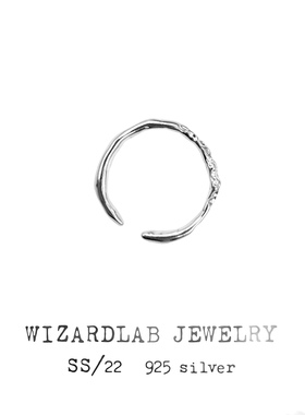 WIZARDLAB原创设计丨手工雕蜡 小众质感银饰「破碎宝石」肌理细戒