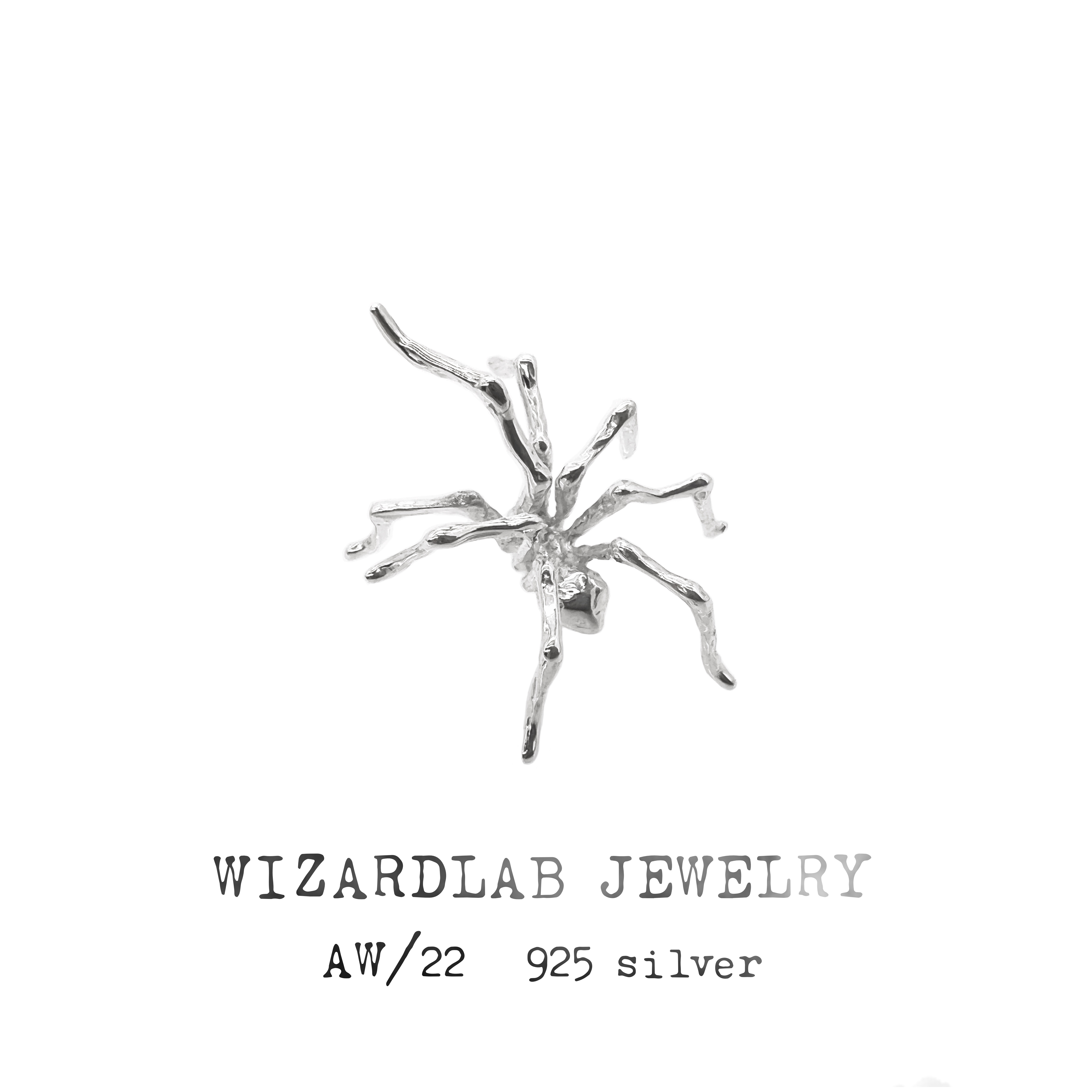WIZARDLAB原创设计纯银胸针蜘蛛