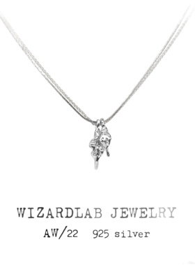 WIZARDLAB原创设计丨白茶系列 手工雕蜡仙气纯银首饰 白茶项链