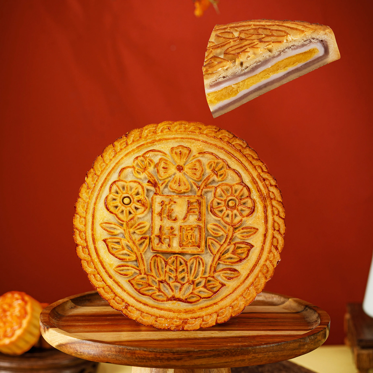 大月饼定制logo月饼活动聚会房地产开盘庆典超大个月饼礼盒装定做