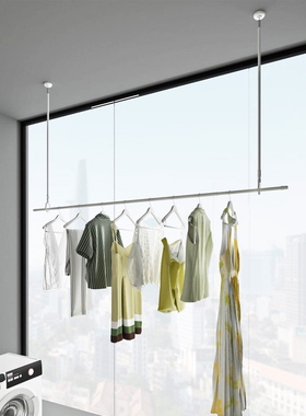 日本drywave悬挂隐形晾衣架室内阳台公寓可拆卸晾晒架伸缩晒衣架