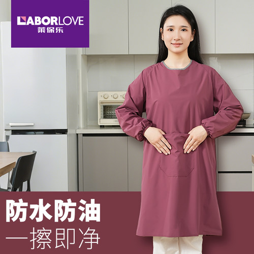 新款防水防油反穿罩衣男女工作服