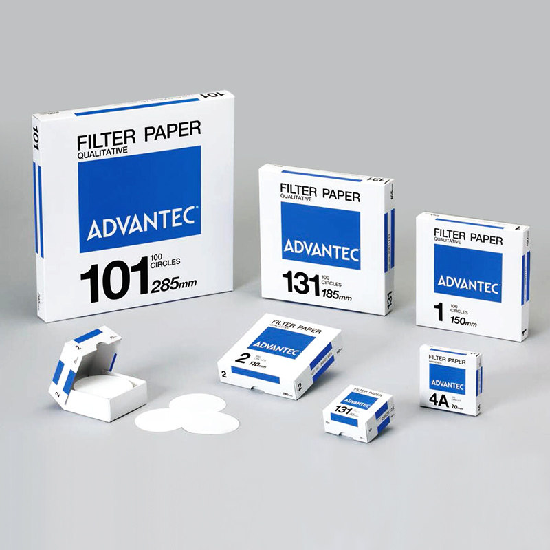 进口日本东洋定量滤纸 ADVANTEC NO.5A NO.5C 70/90/110/125/150/185/240/285/300/330/360定量滤纸 100片/盒