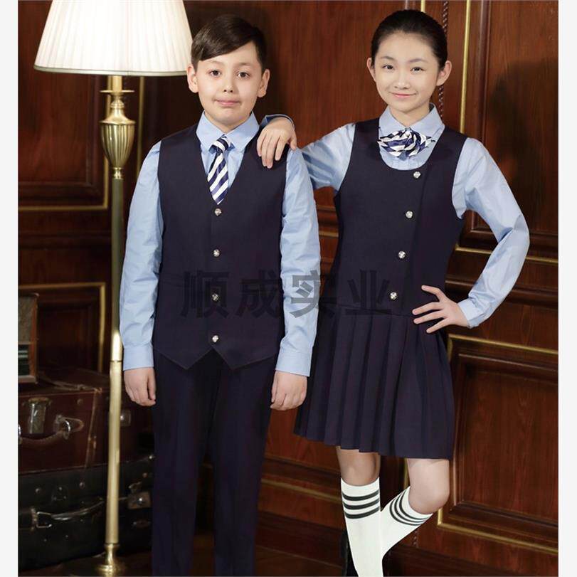 校服顺成是一沈阳市和平一校订制小学生西装男女生春秋季学生专拍