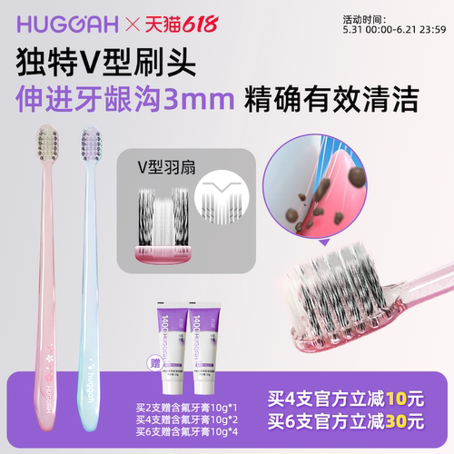 护龈中软毛小头口腔清洁正畸牙刷