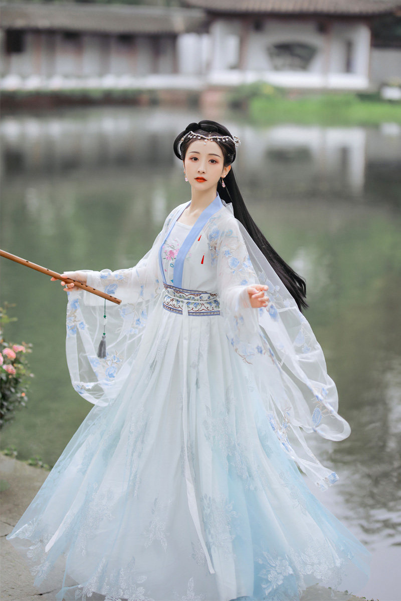 原创澜烟汉服女正品中国风齐腰公主学生古装超仙气日常可穿白菜夏