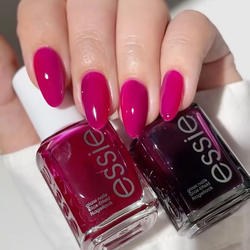 ESSIE玻璃系列指甲油231杜鹃花Highballer免烤显白436冰透浆果紫