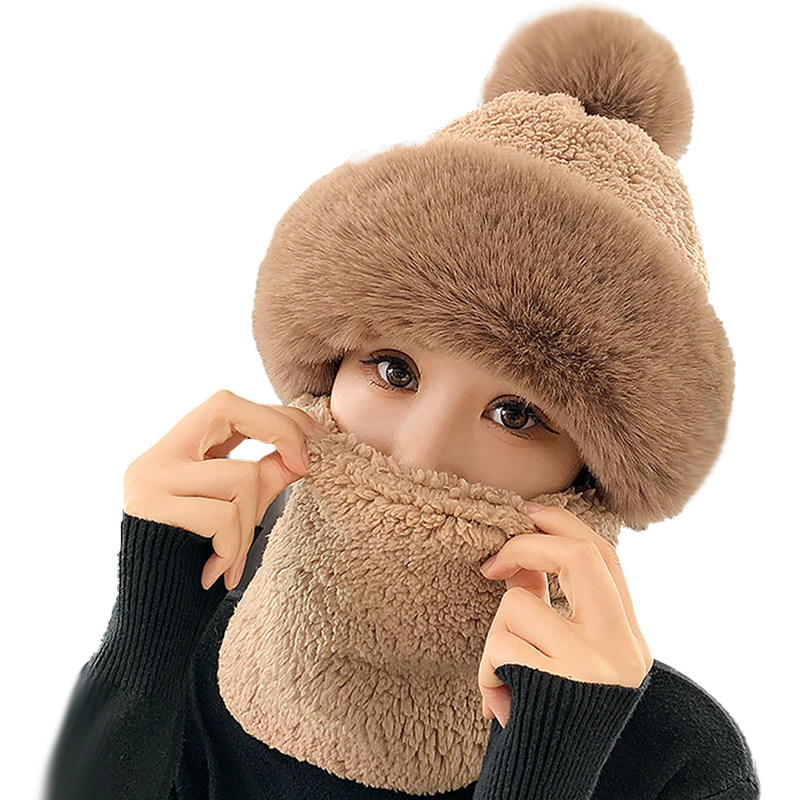2026新款仿皮草帽子女秋冬防风保暖加厚舒棉绒一体套头帽护耳护颈,服饰配件/皮带/帽子/围巾,帽子,淘宝优惠券,粉丝福利购,淘宝优惠卷