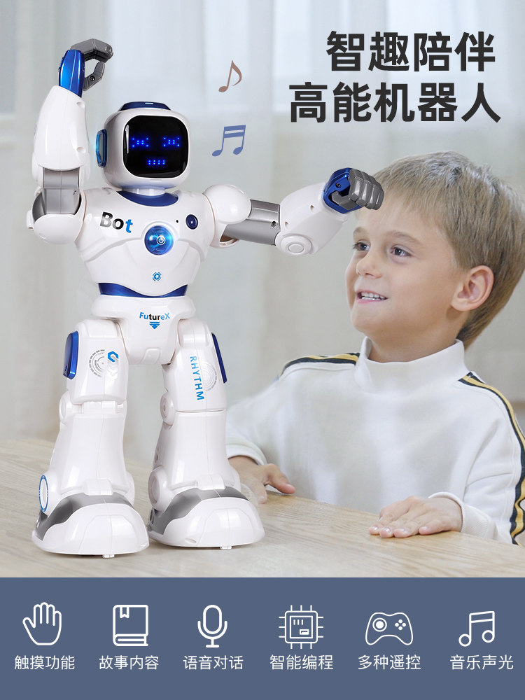 Ruike intelligent robot voice dialogue early education remote control high-tech programming electric dance children's toy boy